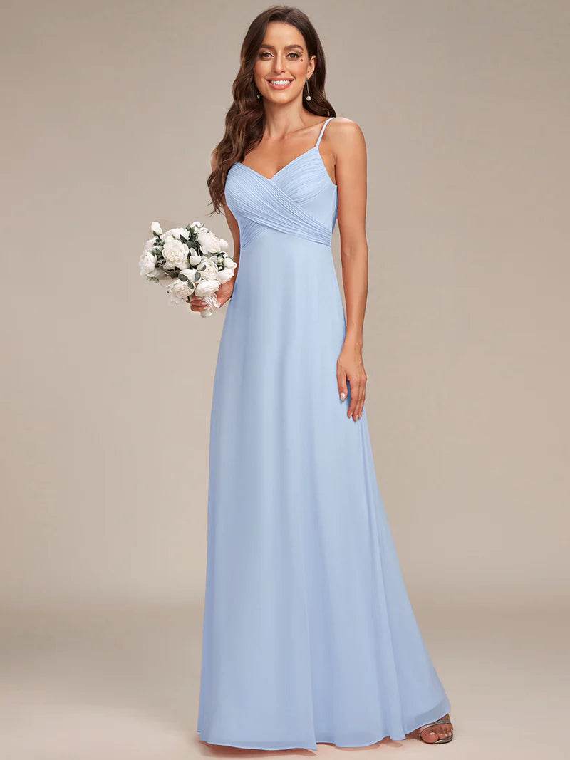 Sleeveless A-Line Evening Dress – Elegant Formal Gown for Special Occasions - Biamonde